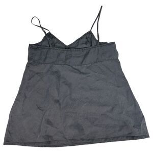 Cut Loose Grey Silk Babydoll Sleeveless Blouse Size Small